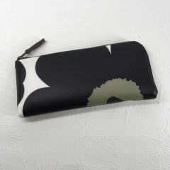 マリメッコ　UNIKKO　Marimekko　ハンドメイド　L字財布　作り方　無料型紙　薄い財布　ロングウォレット